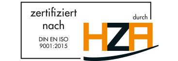 zertifiziert durch HZA nach DIN EN ISO 9001:2015